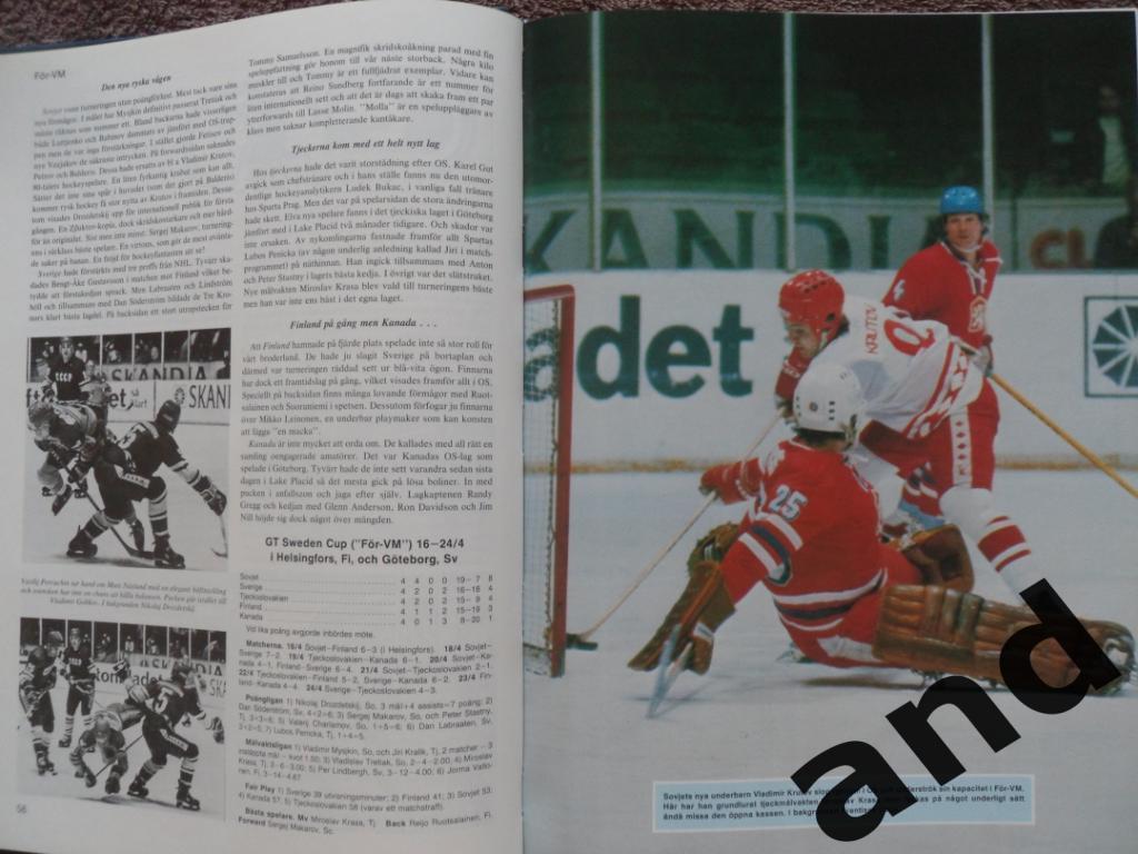 книга-фотоальбом Хоккей. Шведский ежегодник Тре кронор - 1980 г. 4
