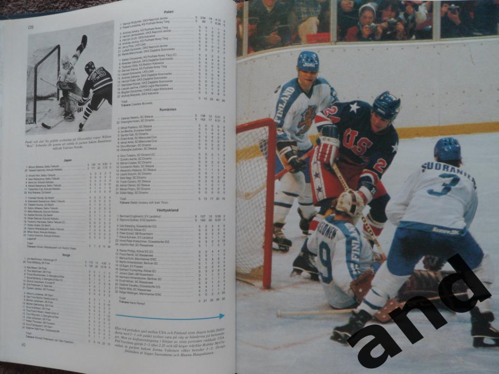 книга-фотоальбом Хоккей. Шведский ежегодник Тре кронор - 1980 г. 6