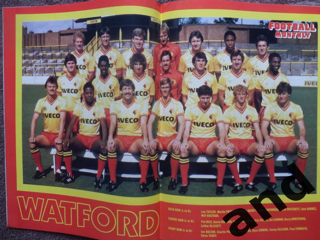 Football Monthly № 4 (1982) большой постер Уотфорд 1