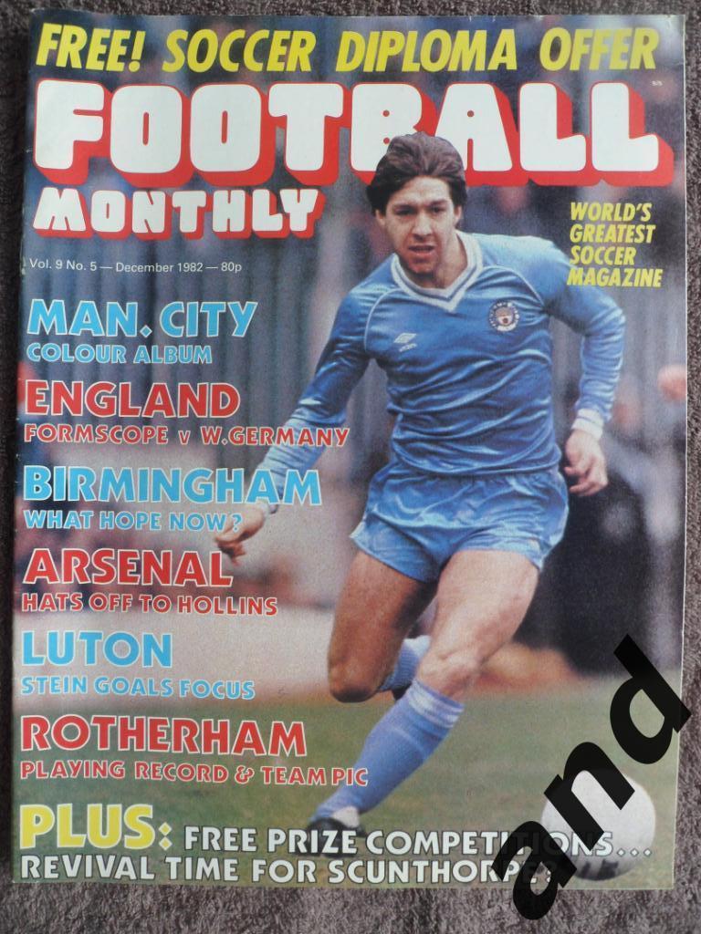 Football Monthly № 3 (1982) большой постер Манчестер Сити