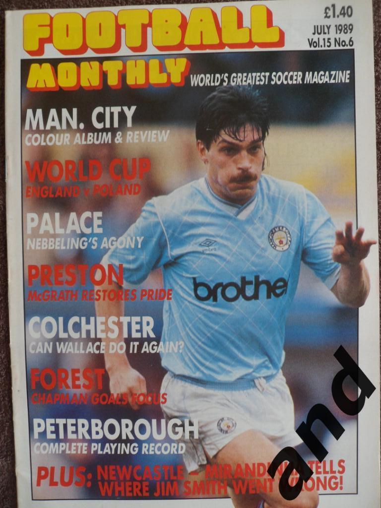 Football Monthly № 12 (1989) большой постер Манчестер Сити