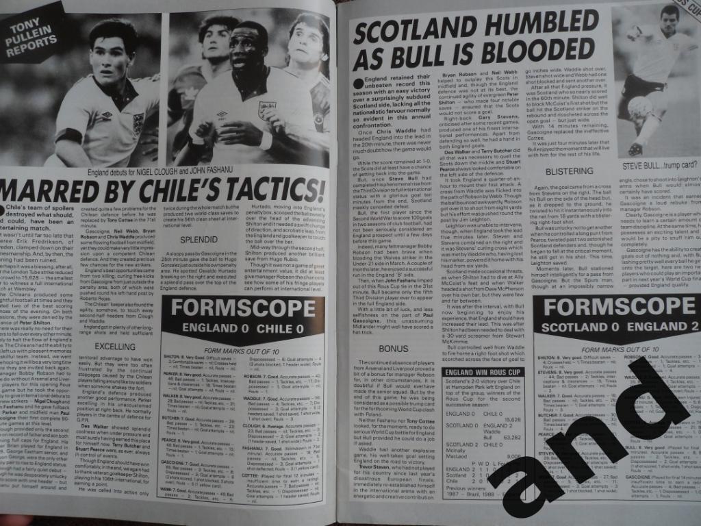 Football Monthly № 12 (1989) большой постер Манчестер Сити 5