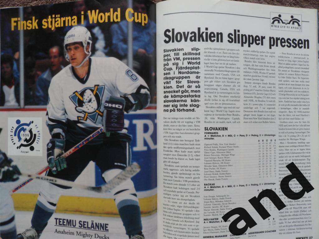 журнал Хоккей (Швеция) № 7 (1996) постеры игроков 6