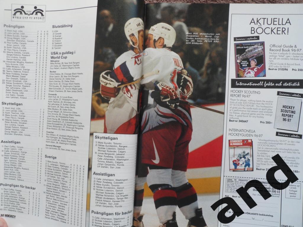 журнал Хоккей (Швеция) № 9 (1996) постеры игроков 6
