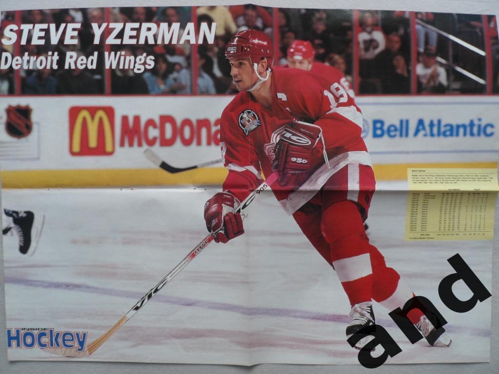 журнал Хоккей (Inside Hockey) №8 (1997) + большой постер Детройт 2