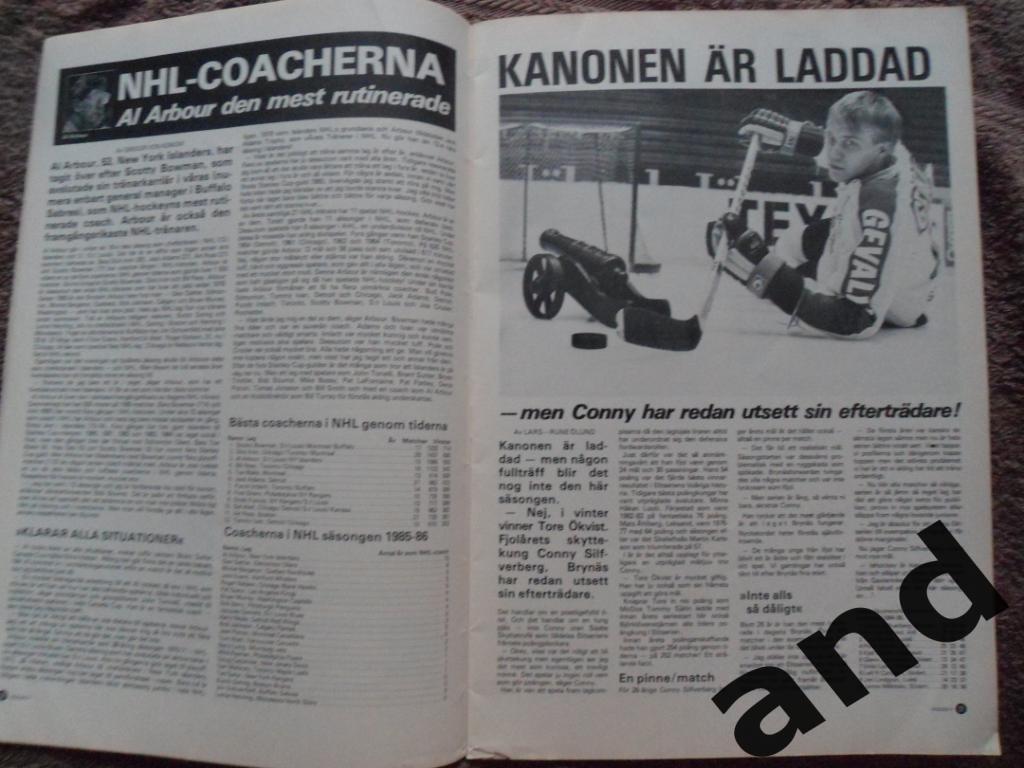 журнал Хоккей (Швеция) № 10 (1985) большой постер Коффи (уценка!) 5