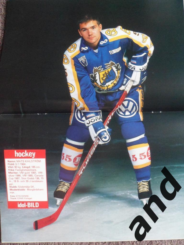 журнал Хоккей (Швеция) №1 (1988) постеры Килстрем, Макаров 1