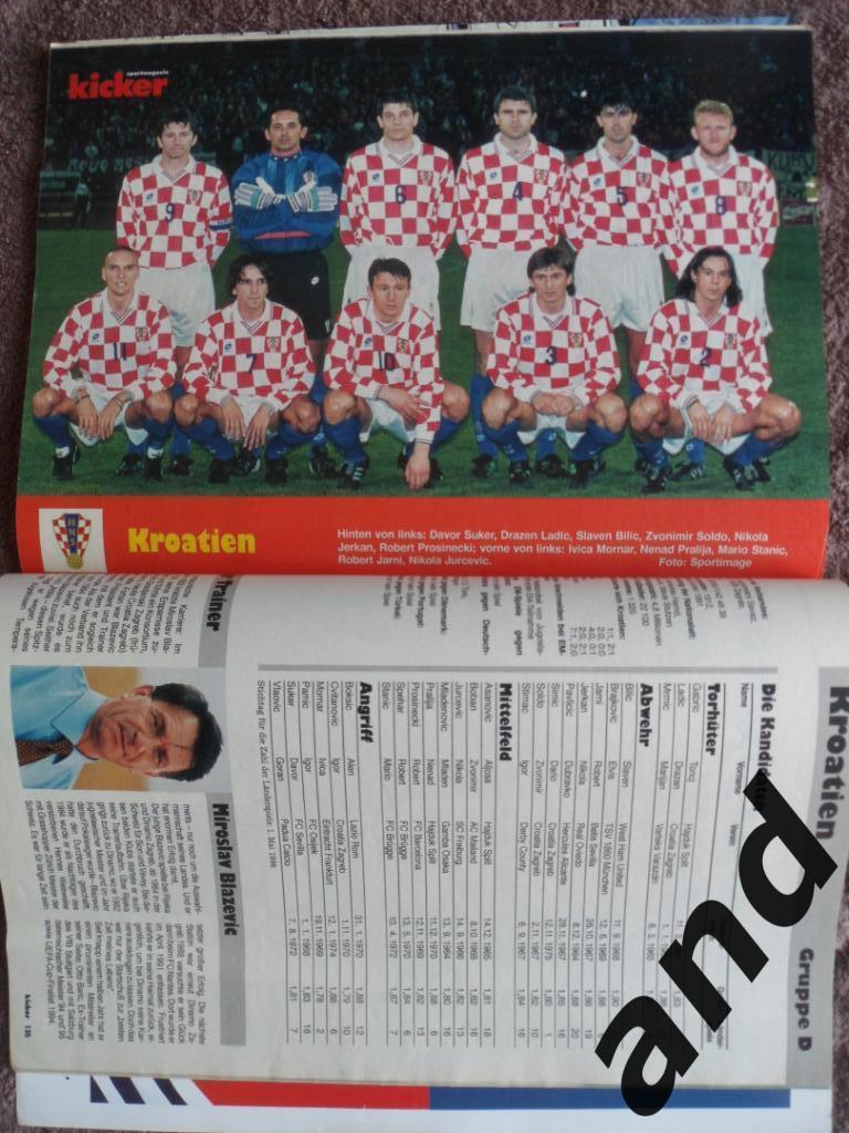 Kicker (спецвыпуск) - чемпионат Европы по футболу 1996 (постеры всех команд) 6