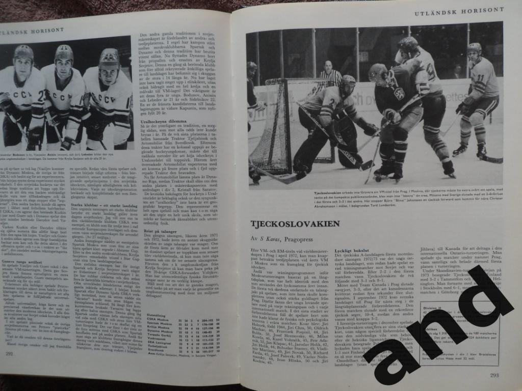 книга-фотоальбом История шведского хоккея 1973 г 7