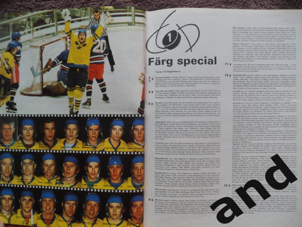 книга-фотоальбом История шведского хоккея 1972 г 6