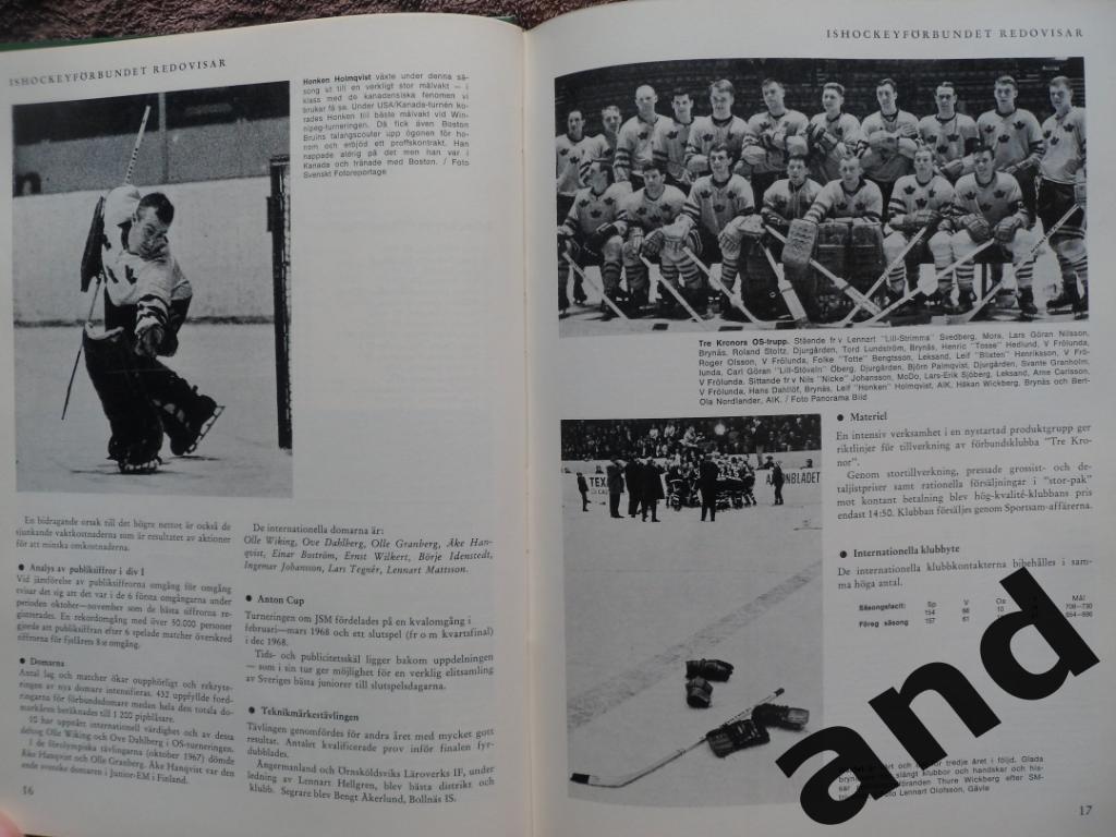 книга-фотоальбом История шведского хоккея 1968 г. 4