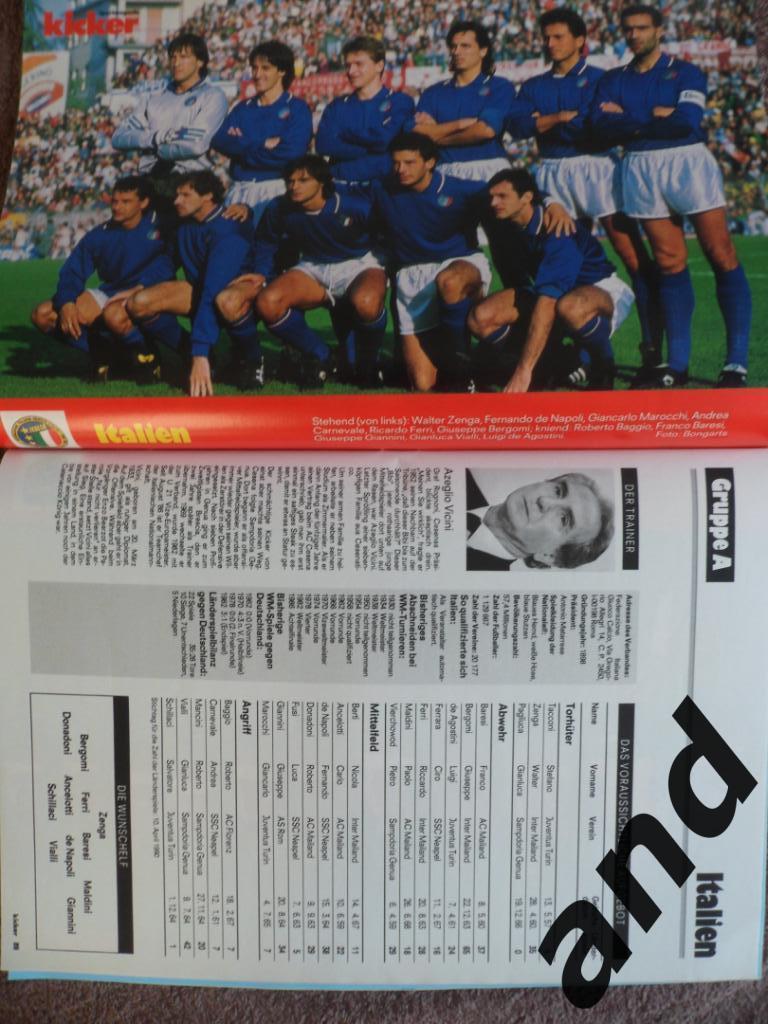 Kicker спецвыпуск- чемпионат мира по футболу 1990 (постеры всех команд) 5