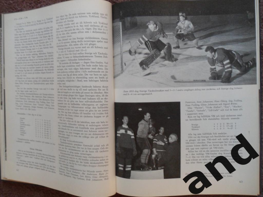 книга-фотоальбом История шведского хоккея 1957 г 3