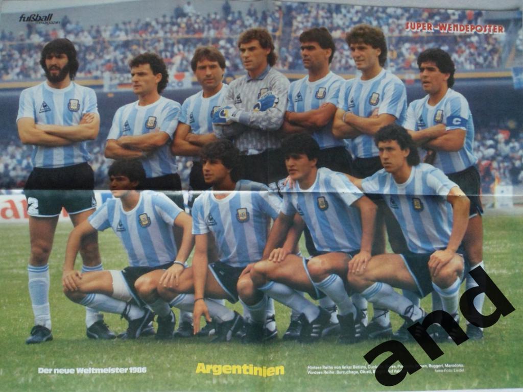 Kicker спецвыпуск Чемпионат мира 1986 + большой постер ФРГ/Аргентина 2