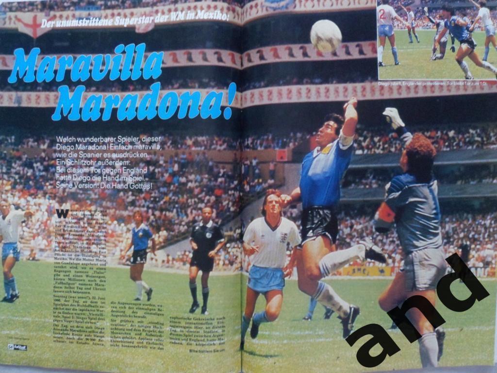 Kicker спецвыпуск Чемпионат мира 1986 + большой постер ФРГ/Аргентина 4