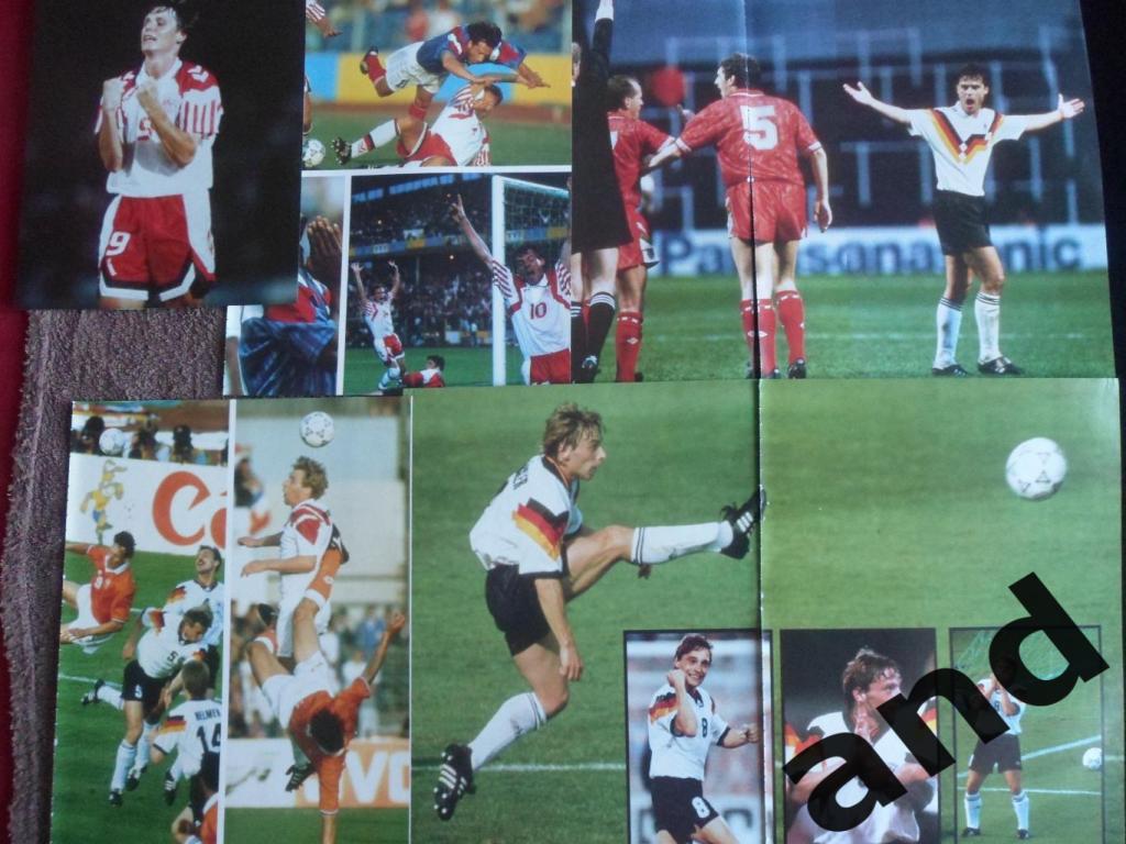 набор 80 фото Чемпионат Европы по футболу-1992 г. 2