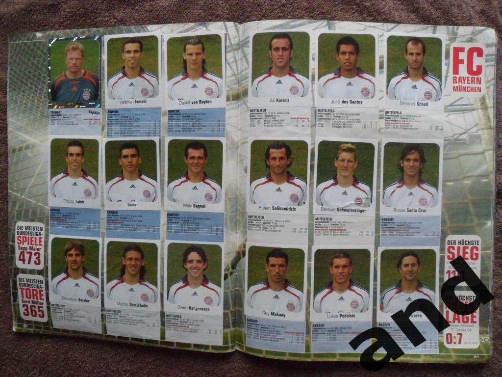 Альбом панини panini Бундеслига 2006-07 (полный комплект) 6