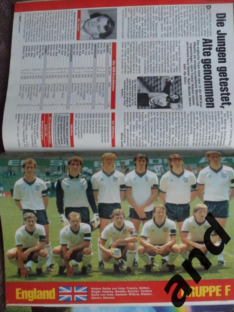 спецвыпуск Чемпионат мира по футболу 1986 (постеры всех команд) 4