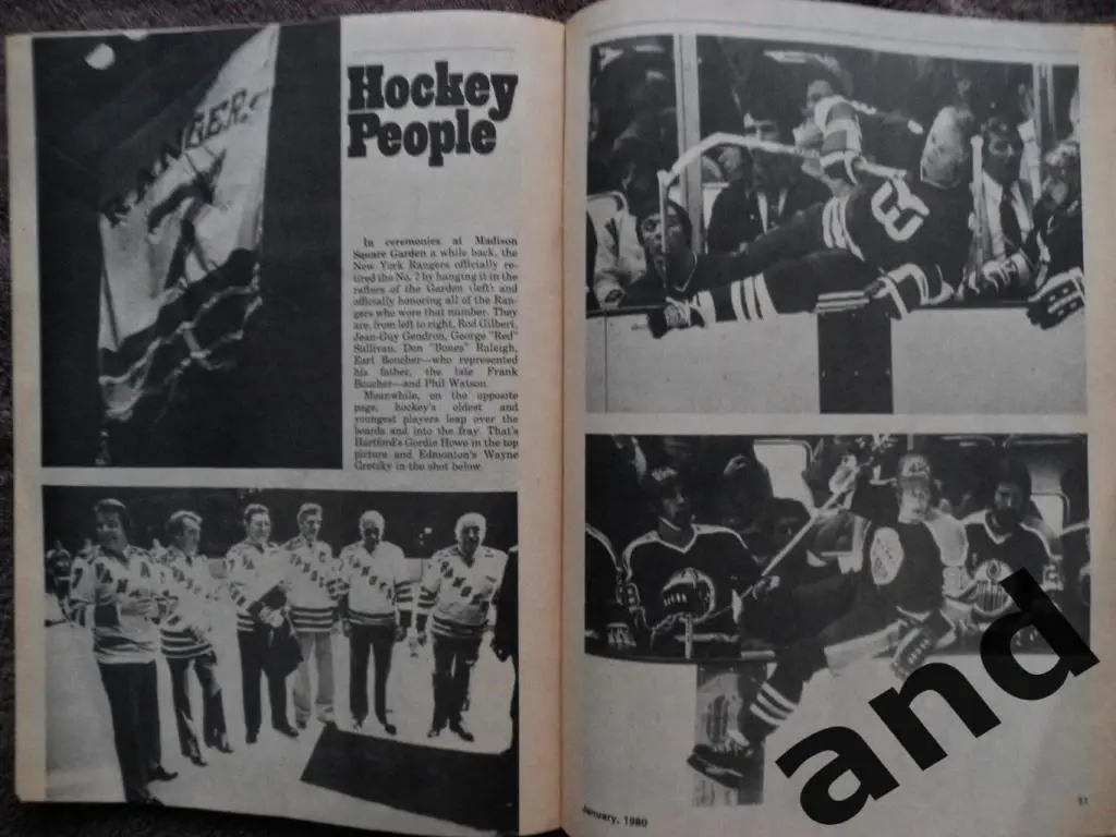 журнал хоккей Hockey Pictorial (США) / январь 1980/ постер У. Нилссон 2
