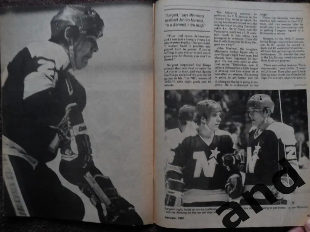 журнал хоккей Hockey Pictorial (США) / январь 1980/ постер У. Нилссон 4