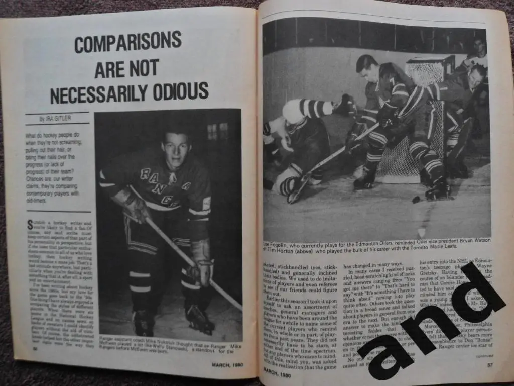 журнал хоккей Hockey Pictorial (США) /март 1980 / постер Гретцки 3