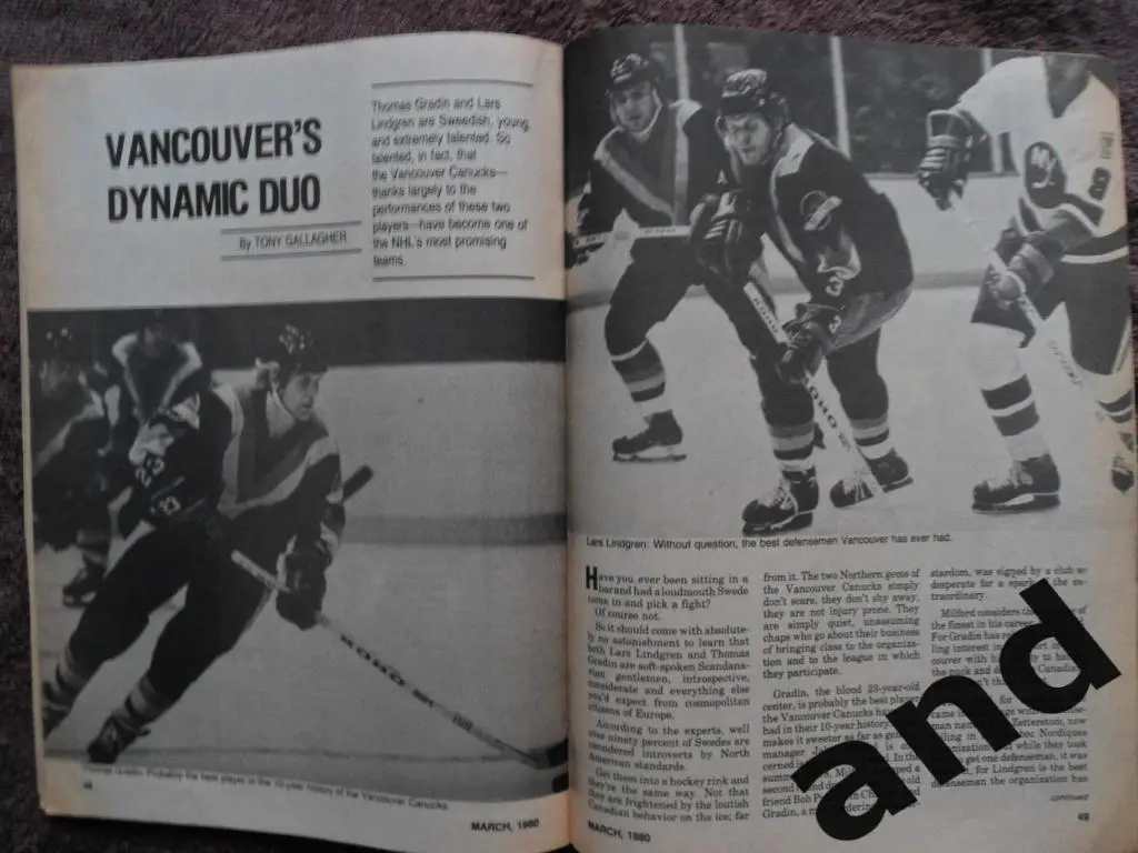 журнал хоккей Hockey Pictorial (США) /март 1980 / постер Гретцки 4