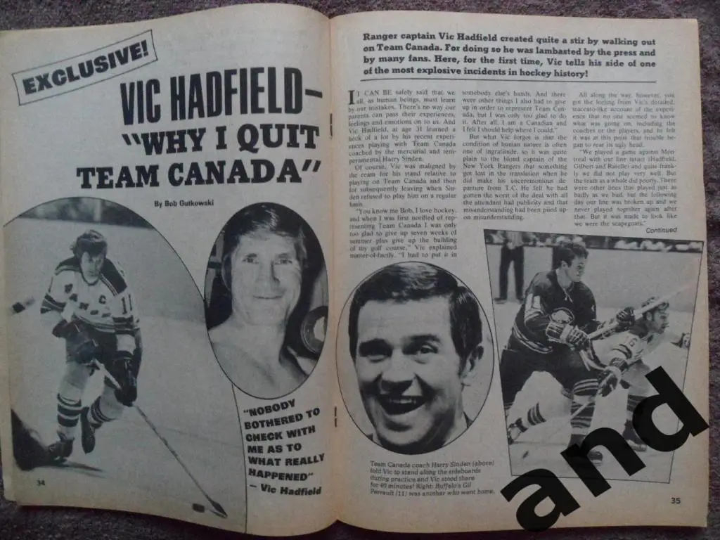 журнал Hockey хоккей (США) (февраль 1973) 6