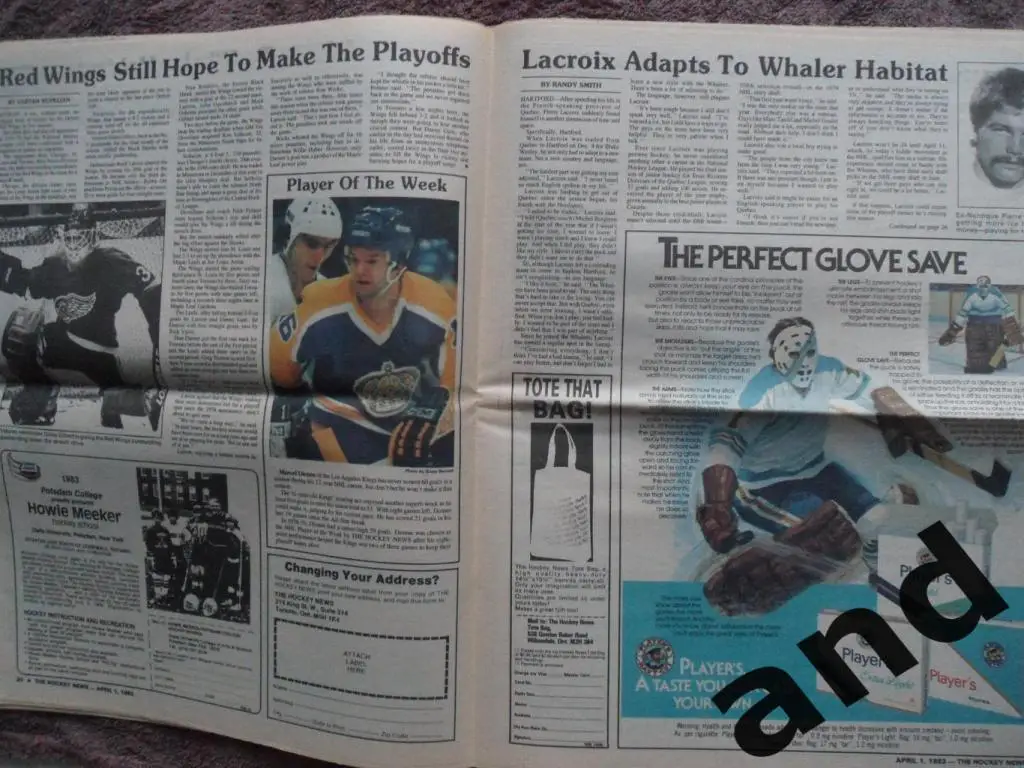 журнал хоккей Hockey News (апрель 1983) 3