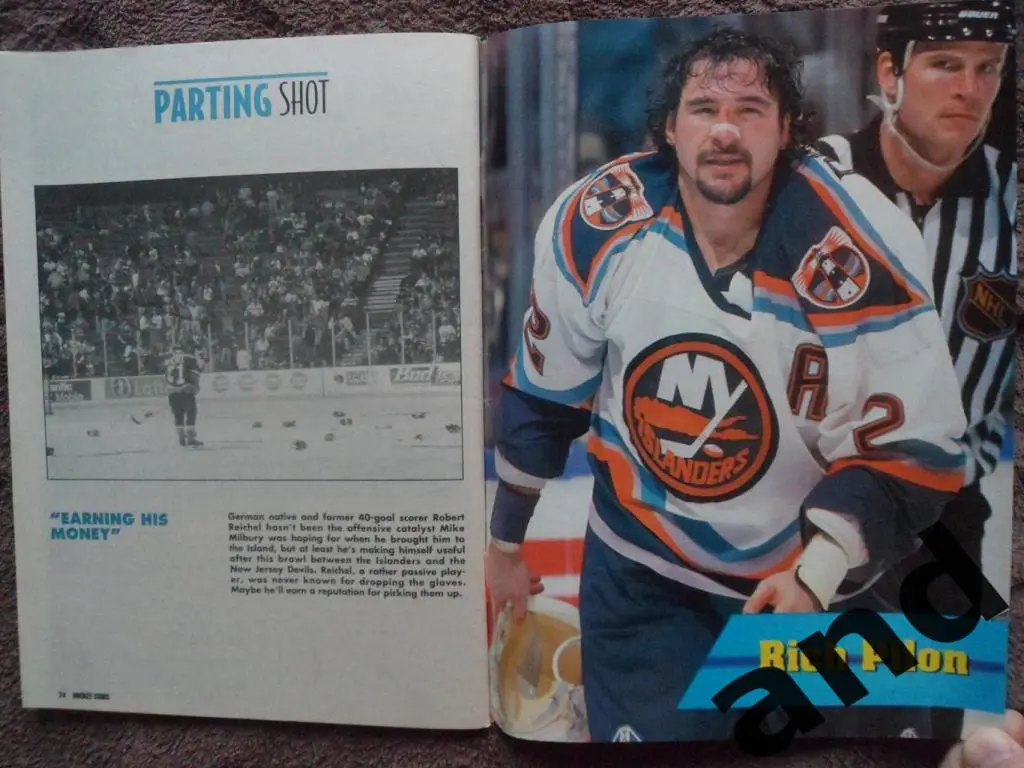 журнал хоккей Hockey Stars - Tuff Guys 1999 (постеры) 2