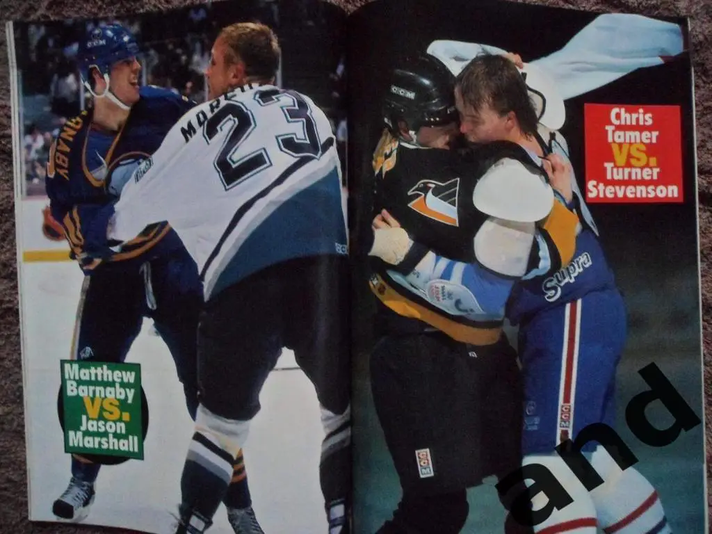 журнал хоккей Hockey Stars - Tuff Guys 1997 (постеры) 5