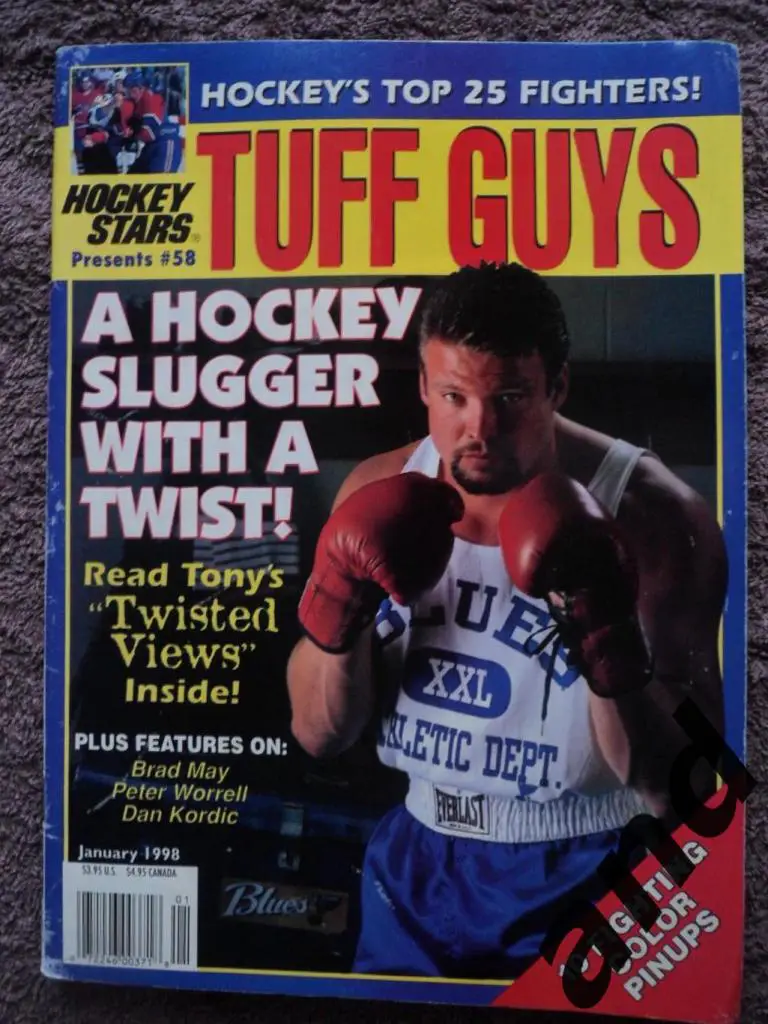 журнал хоккей Hockey Stars - Tuff Guys 1998 (постеры)
