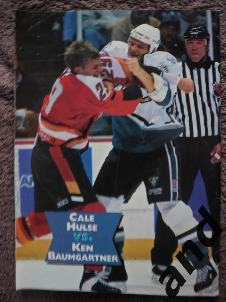 журнал хоккей Hockey Stars - Tuff Guys 1998 (постеры) 2