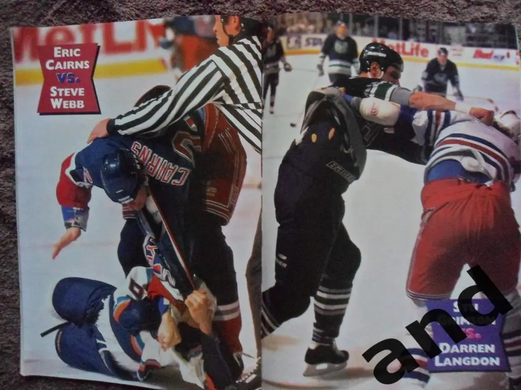 журнал хоккей Hockey Stars - Tuff Guys 1998 (постеры) 4