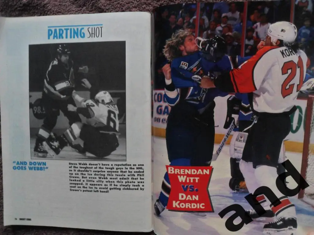 журнал хоккей Hockey Stars - Tuff Guys 1998 (постеры) 5