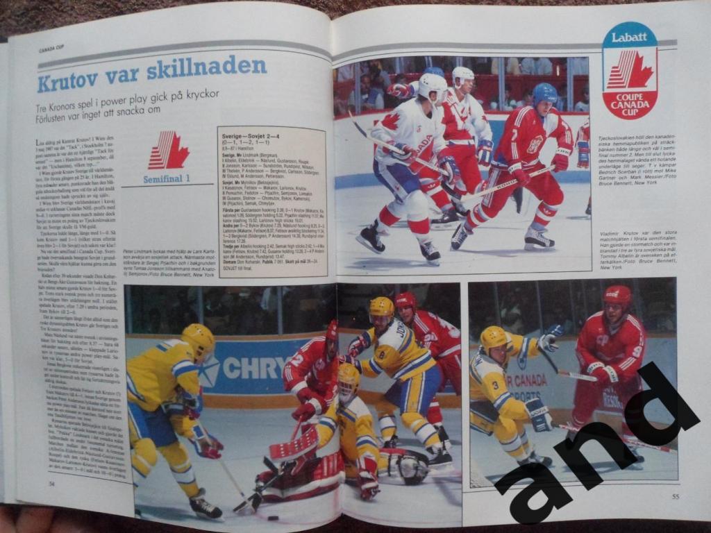книга-фотоальбом Хоккей. Шведский ежегодник Тре кронор - 1987 г. 2