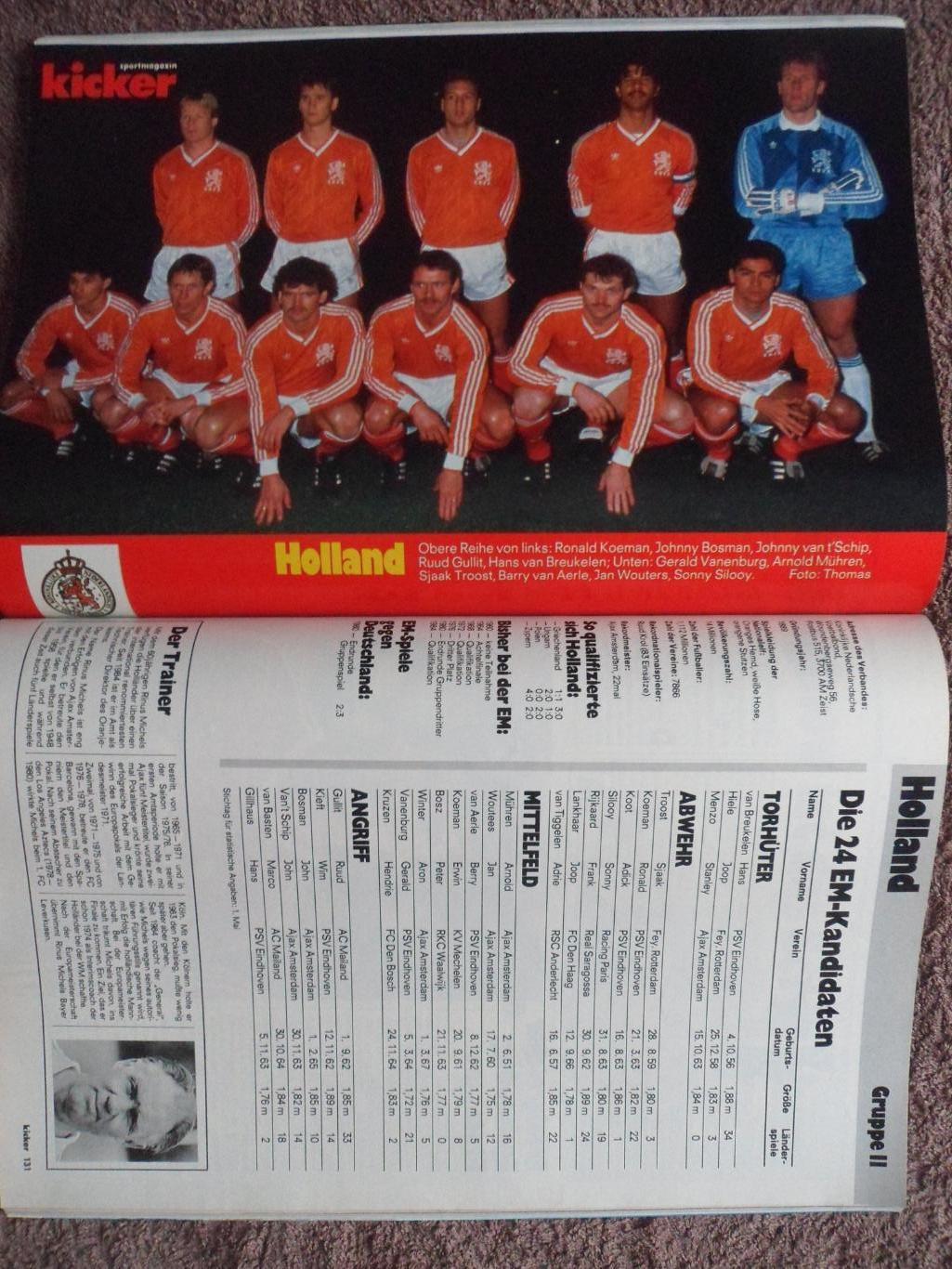 Kicker (спецвыпуск) Чемпионат Европы 1988 (постеры всех команд) 5