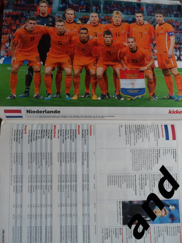 Kicker (спецвыпуск) чемпионат Европы 2012 (постеры всех команд) + DVD 2