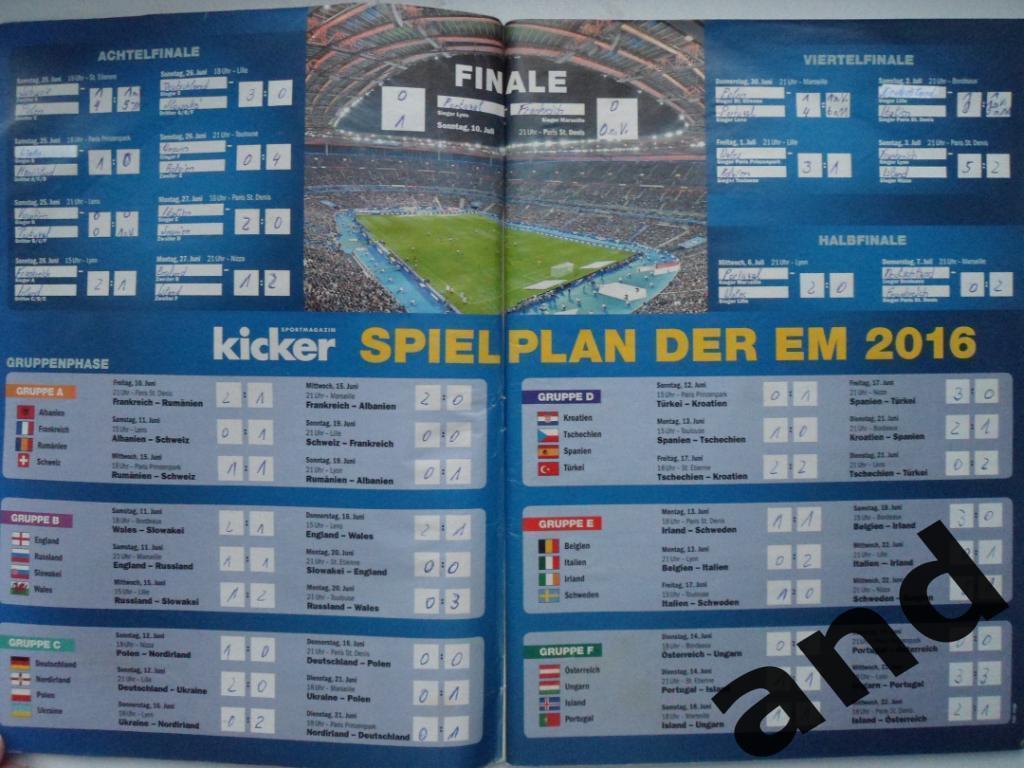 Kicker (спецвыпуск) чемпионат Европы 2016 (постеры всех команд). 1