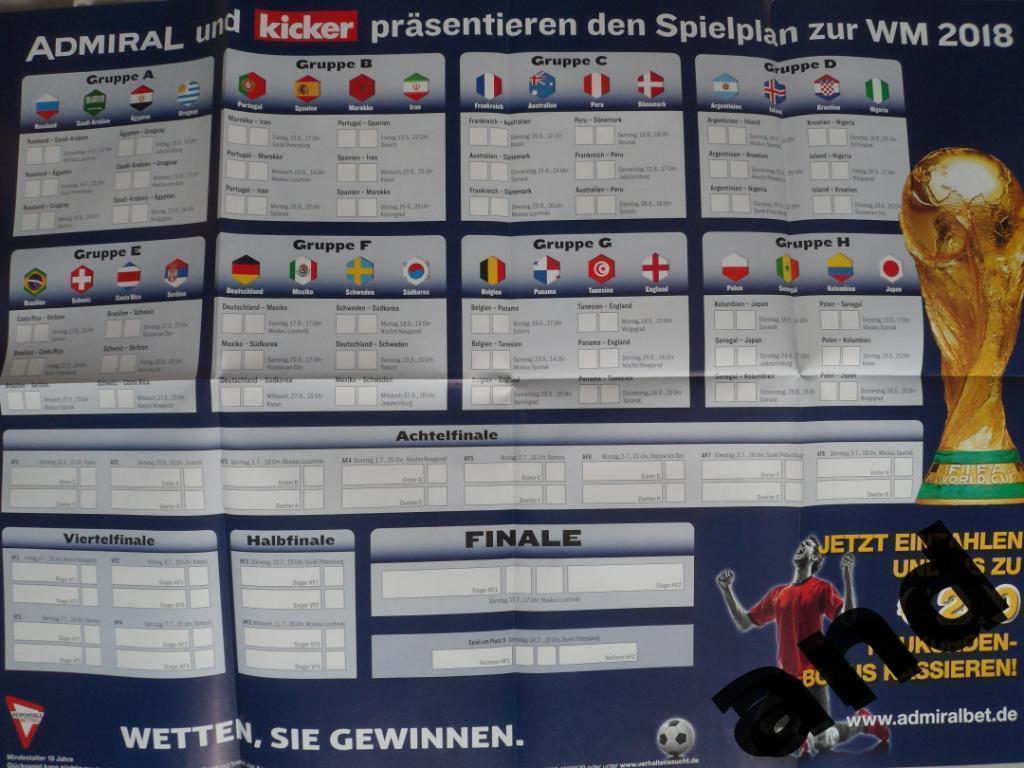 Kicker (спецвыпуск) чемпионат мира по футболу 2018 (постеры всех команд) 7
