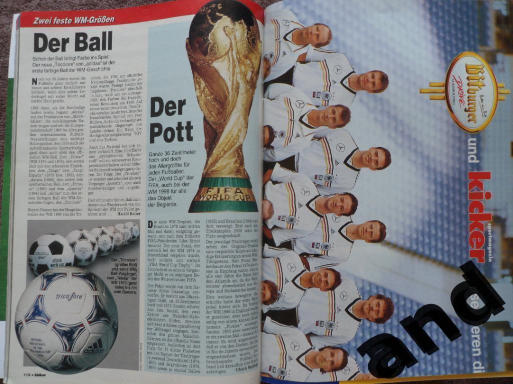 Kicker (спецвыпуск) чемпионат мира 1998 (постеры всех команд). 2