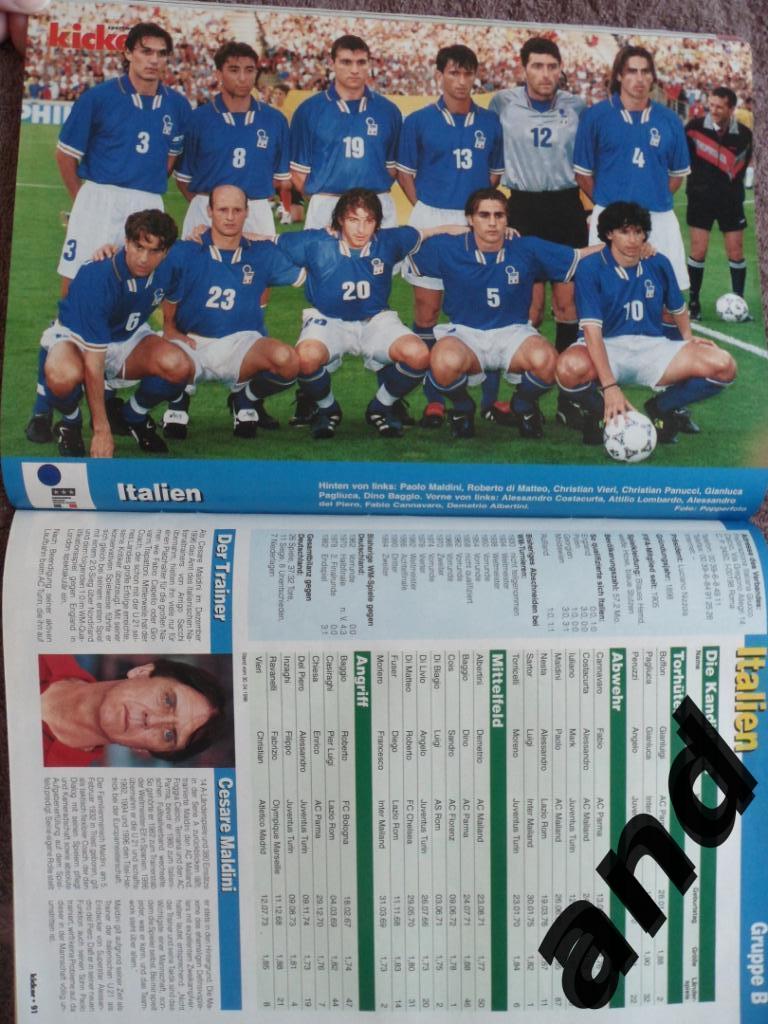 Kicker (спецвыпуск) чемпионат мира 1998 (постеры всех команд). 3