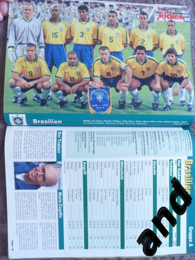 Kicker (спецвыпуск) чемпионат мира 1998 (постеры всех команд). 4