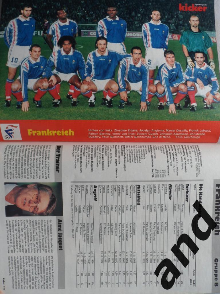 Kicker (спецвыпуск) чемпионат Европы по футболу 1996 (постеры всех команд). 5