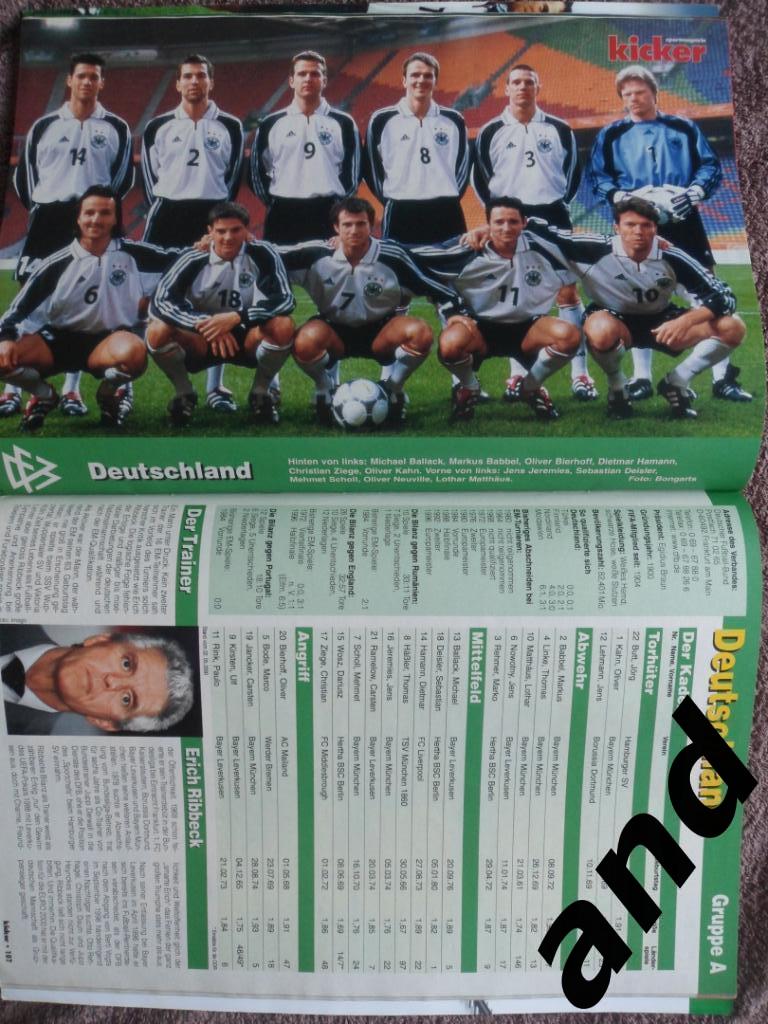 Kicker (спецвыпуск) чемпионат Европы 2000 (постеры всех команд) 2