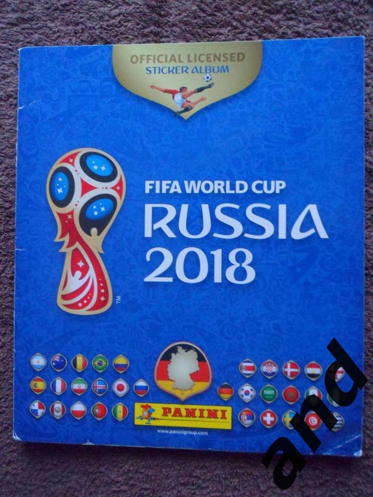 Альбом панини panini Чемпионат мира 2018 (629 наклеек) немецкая версия