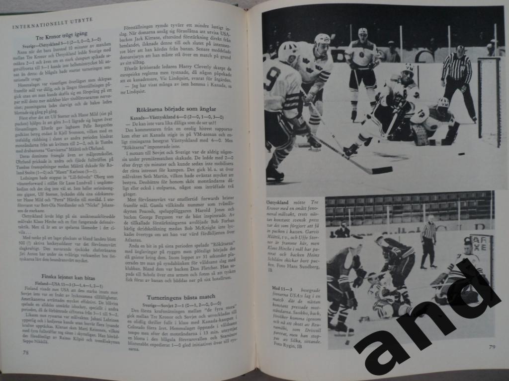 книга-фотоальбом История шведского хоккея 1963 г. 2