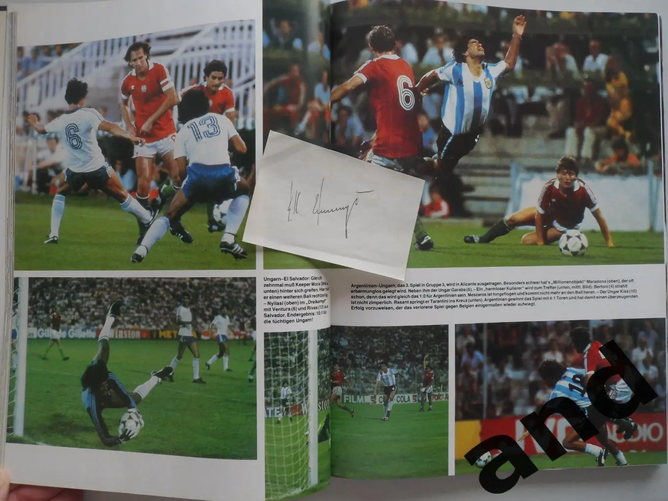 К.-Х.Румменигге - фотоальбом - Чемпионат мира 1982 + автограф 1