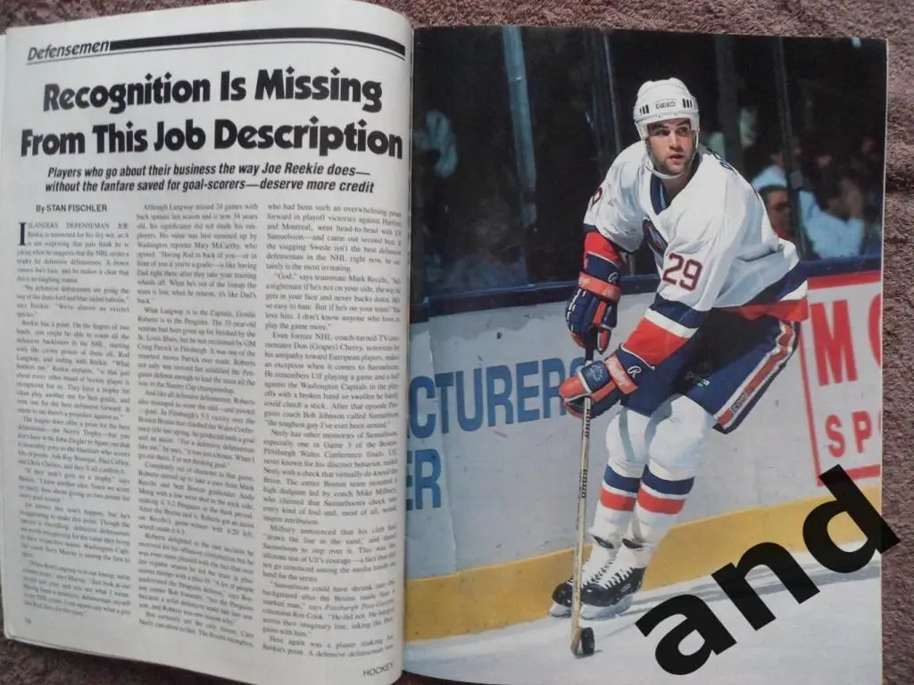 журнал хоккей NHL Hockey Yearbook (США) 1991-92 ежегодник 1