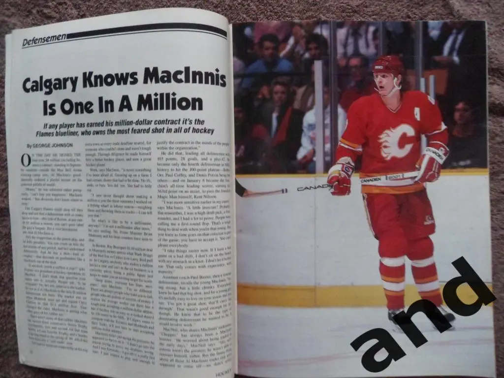 журнал хоккей NHL Hockey Yearbook (США) 1991-92 ежегодник 3