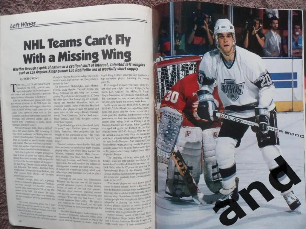 журнал хоккей NHL Hockey Yearbook (США) 1990-91 ежегодник 6